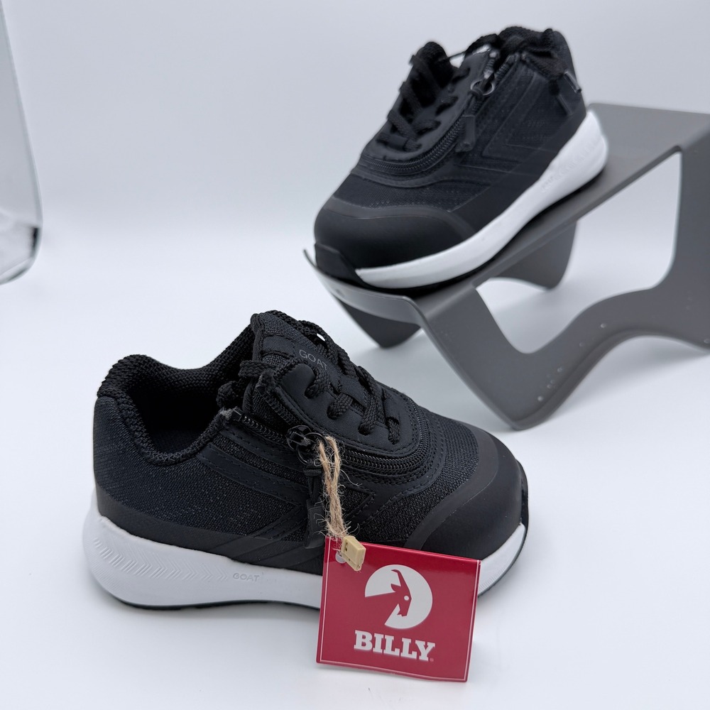 Billy Footwear Goat Black White Toddler Sneakers 8XW BT23157-002-XW Adaptive